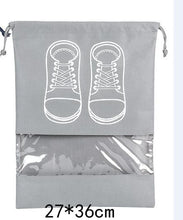 Load image into Gallery viewer, Waterproof Shoes Bag Travel Portable Dustproof Shoe Storage Bag Organize Tote Drawstring Bag Non-Woven Organizador