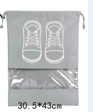 Load image into Gallery viewer, Waterproof Shoes Bag Travel Portable Dustproof Shoe Storage Bag Organize Tote Drawstring Bag Non-Woven Organizador