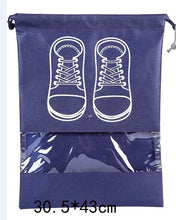 Load image into Gallery viewer, Waterproof Shoes Bag Travel Portable Dustproof Shoe Storage Bag Organize Tote Drawstring Bag Non-Woven Organizador