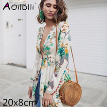 Load image into Gallery viewer, Woven Rattan Bag Round Straw Shoulder Bag Small Beach HandBags Women Summer Hollow Handmade Messenger Crossbody Bags